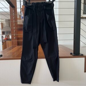 Athleta Black Tie-Waist Pants